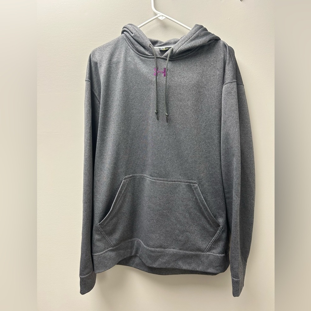 Under Armour Women’s‎ Loose Fit Grey with Purple Logo Hoodie